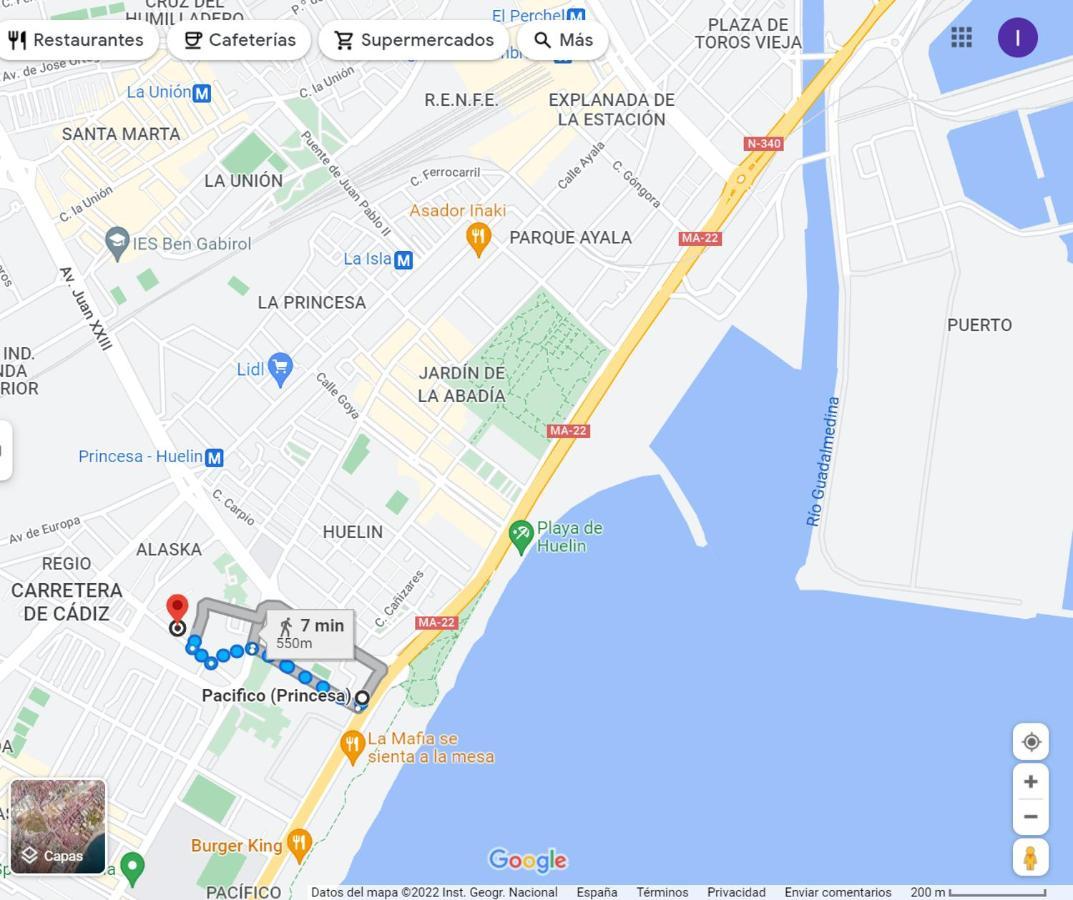 Huelin Beach Малага Екстериор снимка